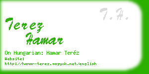 terez hamar business card